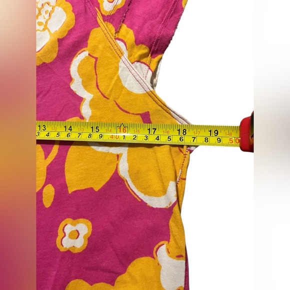 Maeve Anthropologie Catie Ruffle-Sleeved Tee Blouse Top Floral Top Sz L - Picture 6 of 7